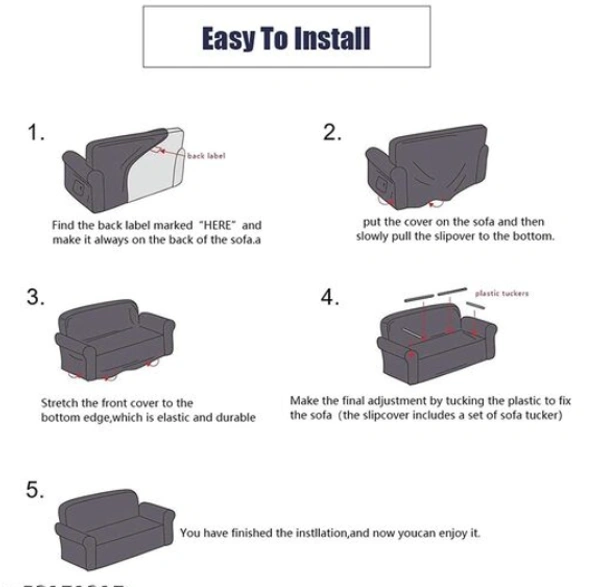 Universal Double Seater Sofa Cover Big Elasticity Cover for Couch Flexible Stretch Sofa Slipcover (Double Seater, Blue Prism) - Blue Prism, Polyster, Pack of1, 2 Seater